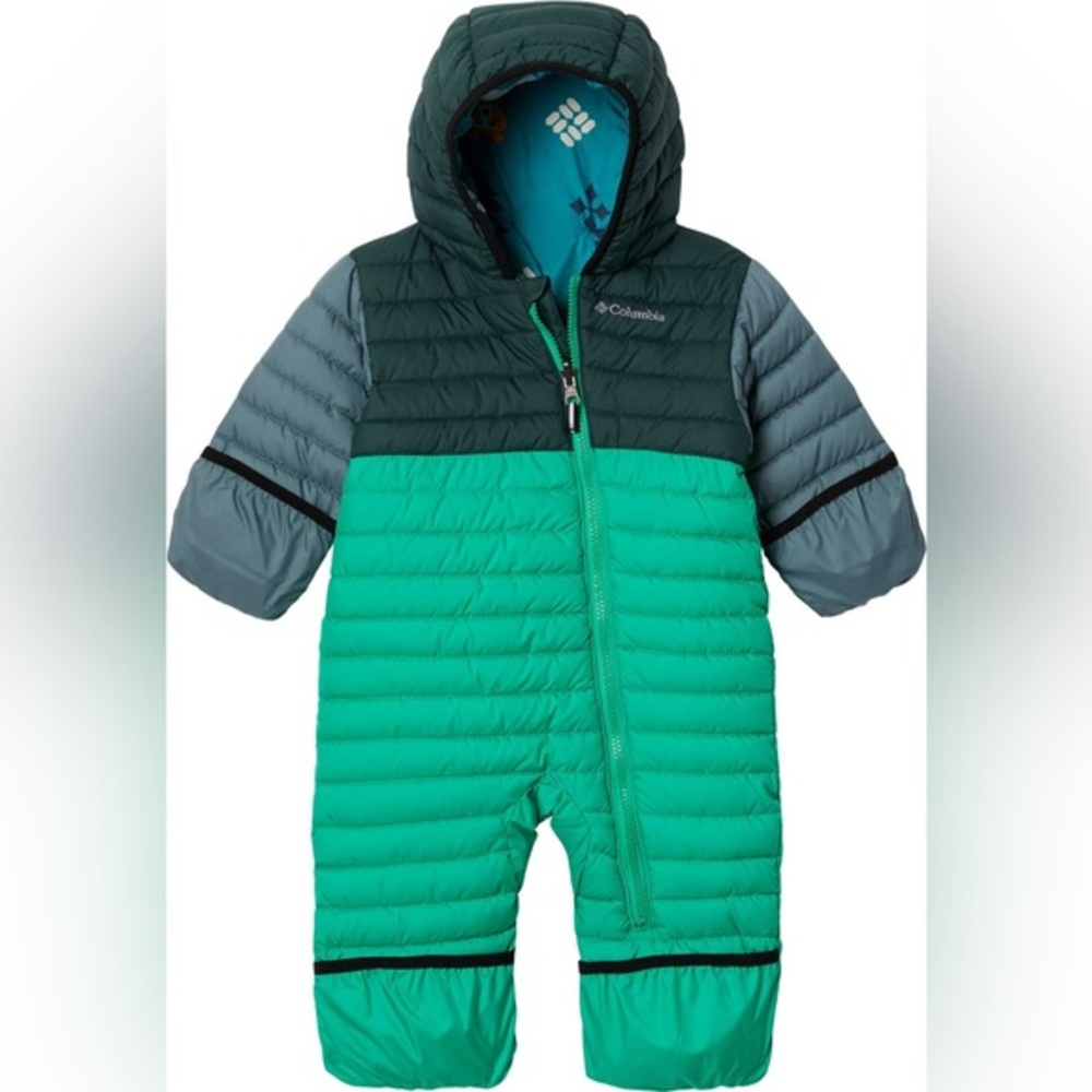 Columbia Kids' Green and Gray snow suit